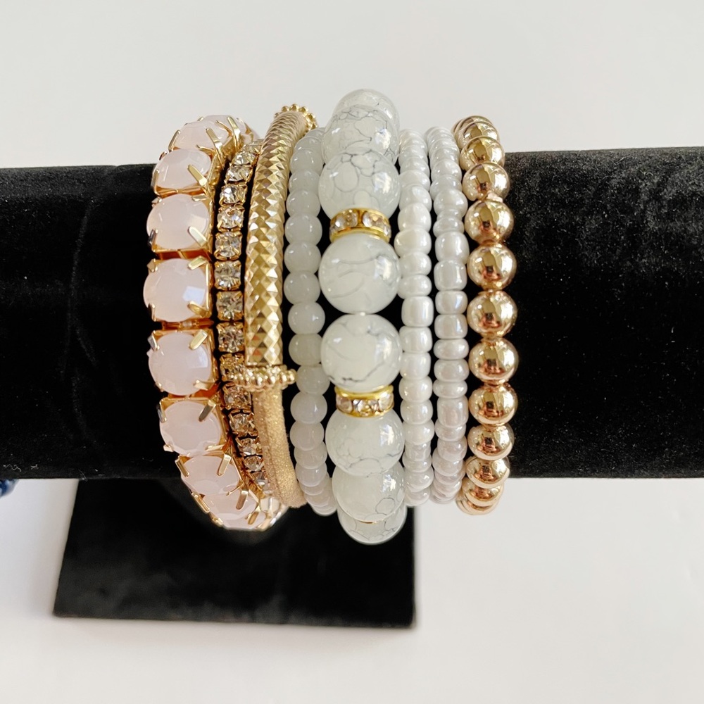 Beaded Bohemian stackable bracelets